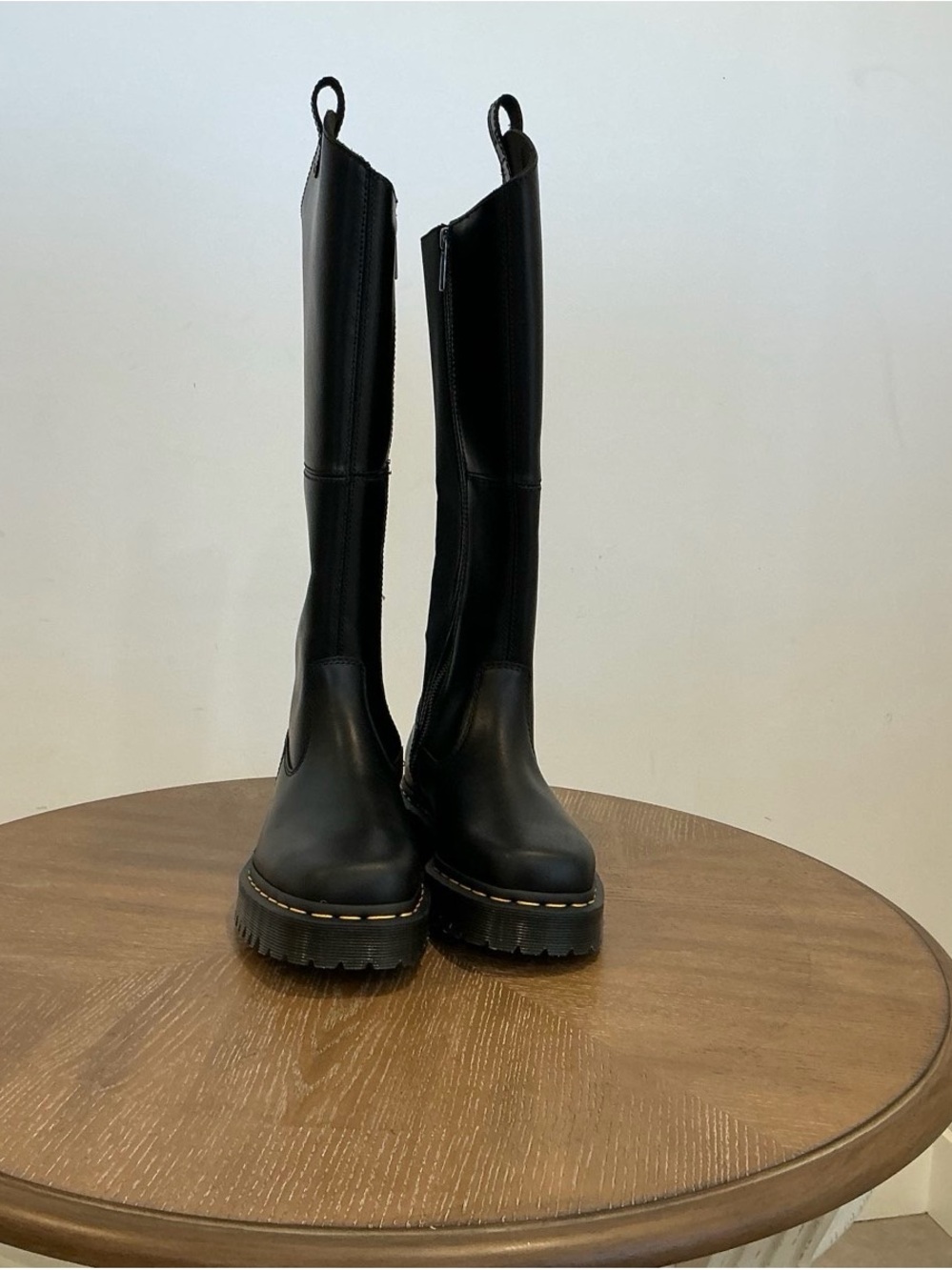 Dr. Martens AMAAYAH KNEE HIGH LEATHER BOOTS - Picture 10 of 10